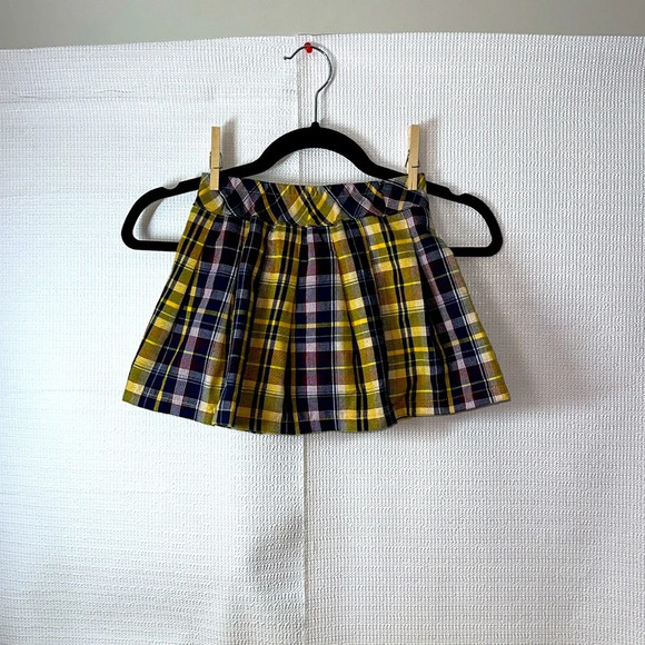 GARANIMALS Plaid Pleated Multicolor Girls Skort Size 5T - Picture 3 of 5